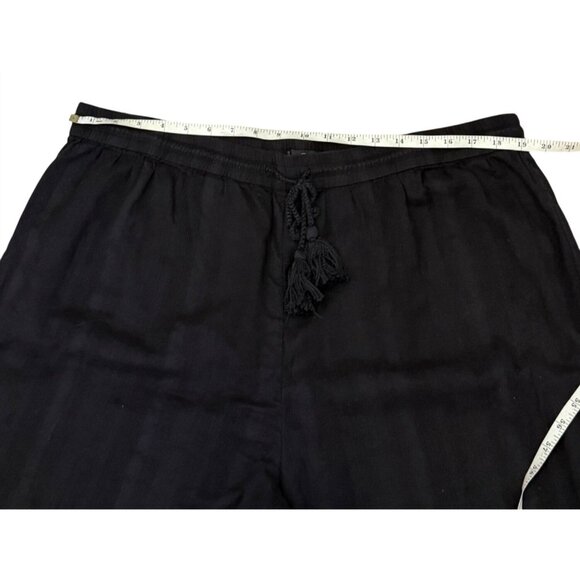 Volcom Womens Black Drawstring Waist Wide Leg Cotton Pants Plus Size 18W - Picture 10 of 16